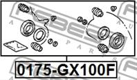 Ремкомплект передн суппорта 0175-gx100f