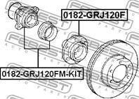 Подшипник-ступица пер.TOYOTA LAND CRUISER (J12_ / J15_) 03-&gt