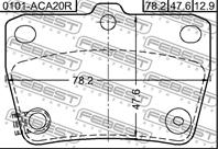 Колодки зад toy rav4 aca2/cla2/zca2 00-05