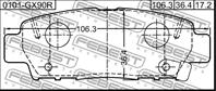 Колодки задние 0101-gx90r