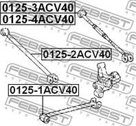 FEBEST 0125-4ACV40 Тяга TOYOTA CAMRY 06- зад.подв.лев.