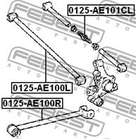 FEBEST 0125-AE101CL Тяга TOYOTA COROLLA -02 зад.подв.