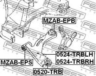 FEBEST MZAB-EPB Сайлентблок рычага MAZDA TRIBUTE 00-07 пер.подв.задн.