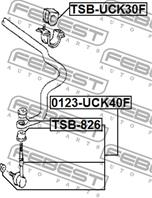 Тяга стаб передняя toy tundra gsk30/uck3/uck4/vc