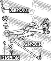 FEBEST 0131-003 Гайка с эксцентриком TOYOTA RAV4 93-00