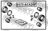 FEBEST 0175-ACA20F Рем. к-кт. суппорта TOYOTA RAV4 00-05 пер.