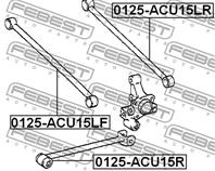 FEBEST 0125-ACU15LF Тяга TOYOTA HIGHLANDER 00-07/LEXUS RX300 98-03 задн. поперечн.