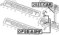 FEBEST OPSB-ASHF Втулка стабилизатора OPEL ASTRA H 04-10 пер.(к-кт.2шт.)