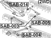 Sab-005 сайленблок задн.продольн.тяги subaru impreza g10 92-02