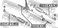 FEBEST 0222-K12E Тяга рулевая NISSAN MICRA 02-10 лев./прав.