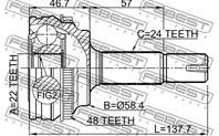 Шрус 0110-ncp10a48