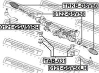 Наконечник рул. тяги R TOYOTA: CAMRY 12-