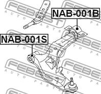 FEBEST NAB-001S Сайлентблок рычага NISSAN MAXIMA 98-06 пер.подв.
