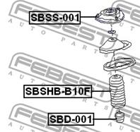 FEBEST SBSS-001 Опора амортизатора SUBARU FORESTER 96-07/IMPREZA 92-07/LEGACY 89- пер.