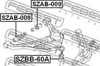 FEBEST SZAB-008 Сайлентблок рычага SUZUKI GRAND VITARA пер.