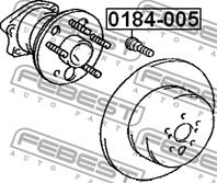 FEBEST 0184-005 Шпилька колёсная TOYOTA