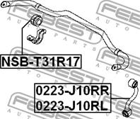 FEBEST 0223-J10RR Тяга стабилизатора NISSAN QASHQAI/X-TRAIL 06- зад.прав.