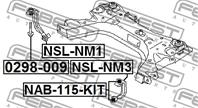 FEBEST NSL-NM1 Тяга стабилизатора NISSAN TIIDA 05-/NOTE 05- пер.прав.