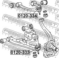 FEBEST 0120-333 Опора шаровая TOYOTA LAND CRUISER 100 98-07 пер.ниж.