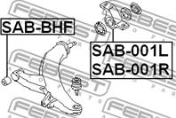 FEBEST SAB-001R Сайлентблок рычага SUBARU FORESTER/IMPREZA/LEGACY пер.подв.