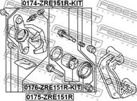 Поршень задн суппорта toyota corolla e150 0176-zre151r-kit