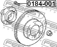 0184-001_шпилька колесная! Lexus RX330/350 GSU30