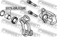 FEBEST 0176-GRJ120R Поршень суппорта TOYOTA LAND CRUISER 90- зад.