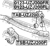 FEBEST 0123-UZJ200FR Тяга стабилизатора TOYOTA LAND CRUISER 200 07- пер.прав.