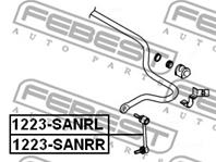 1223SANRL_тяга стабилизатора заднего левая! Hyund