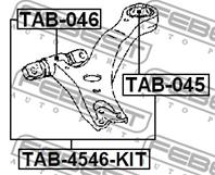 FEBEST TAB-046 Сайлентблок рычага TOYOTA CAMRY 02- пер.подв.