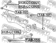 С/блок заднего попер. рычага TOYOTA LAND CRUISER (120)/PRADO (2002-2009)