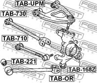 TAB-168Z_сайлентблок цапфы плавающий! Toyota Mark