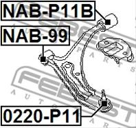 Опора шаровая нижняя nissan primera p11 1996-2001 0220-p11