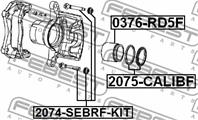 Р/к-т суппорта торм. Fr JEEP COMPASS/PATRIOT 06-10