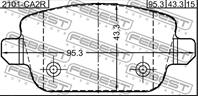 К-кт колодки зад frd focus ii cb4 08-11