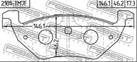 К-кт колодок тормз. Re FORD MAVERICK TM1 00-06