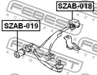 С/блок переднего рычага передний SUZUKI BALENO