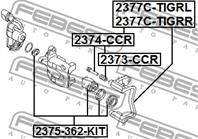 Поршень задн суппорта ремкомпл audi q3 2011- 2375-362-kit