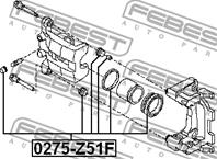 Ремком.суппорта зад.NISSAN QASHQAI+2 JJ10E 2008-2013