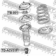 FEBEST TB-001 Подшипник опоры амортизатора TOYOTA CAMRY 01- пер.