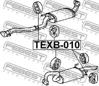 Подвеска глушителя texb-010