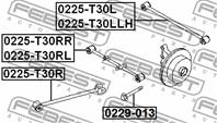 FEBEST 0225-T30RR Тяга NISSAN X-TRAIL 00-06 зад.подв.прав.