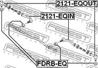 Наконечник рулевой внешний ford ranger eq 2002-2007 2121-eqout