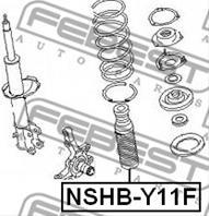 FEBEST NSHB-Y11F Пыльник+отбойник NISSAN AD VAN/WINGROAD 99-04 пер.к-кт на 1 амортиз.