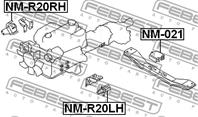 Опора двигателя Nissan Terrano II R20 93-06