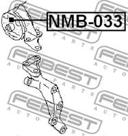 Опора двигателя NMB-033  FEBEST  NMB033