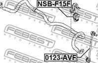 Втулка пер.стабил.NISSAN QASHQAI J10E 2006-2013 d21