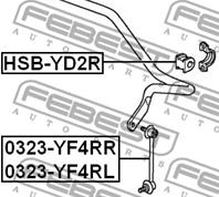 0323YF4RL_тяга стабилизатора заднего левая! Honda