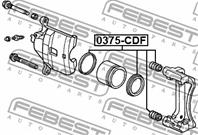 Ремкомплект передн суппорта honda accord cf3/cf4/cf5/cl1/cl3 1998-2002 0375-cdf