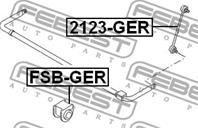 FEBEST 2123-GER Тяга стабилизатора FORD MONDEO III 11/00-08/07 зад.подв.лев/прав.